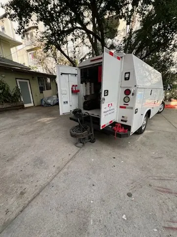 Magnet Plumbing service vehicle on-site for Water Heater Repair in Jungle Terrace